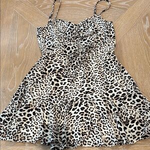 Leopard Print Mini Dress